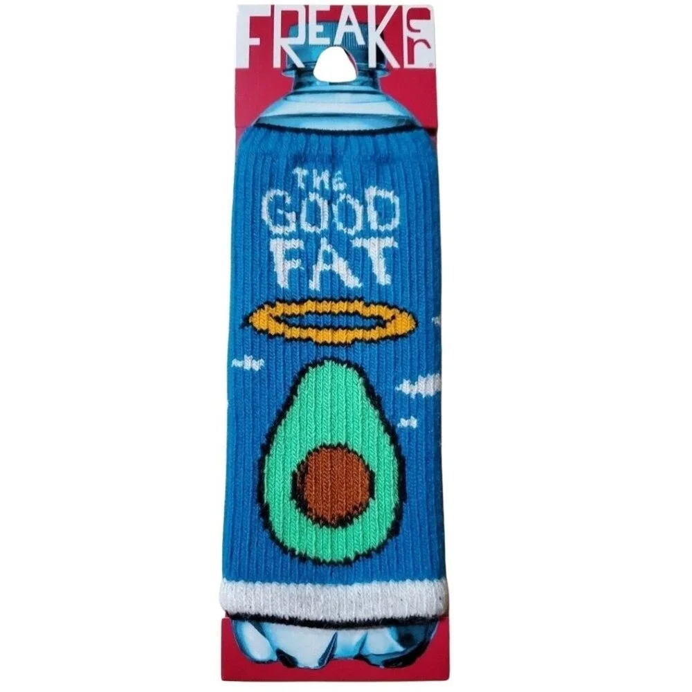 FREAKER The‎ Good Fat Avocado Bottle / Can Koozie Insulator Sweater NWT